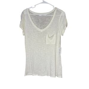 Mod rolled up white t shirt size medium